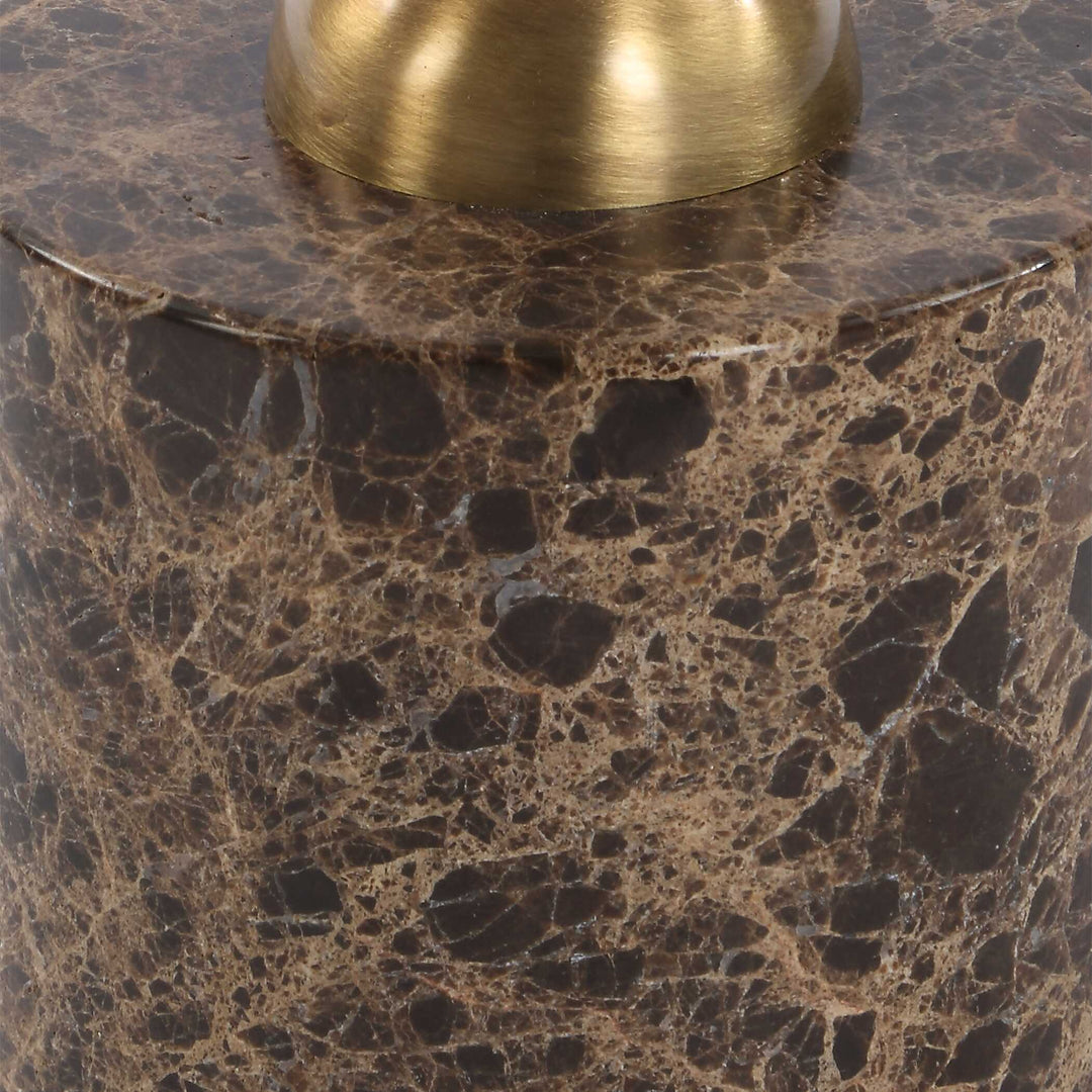 American Home Furniture Uttermost Verlin Brass Drink Table