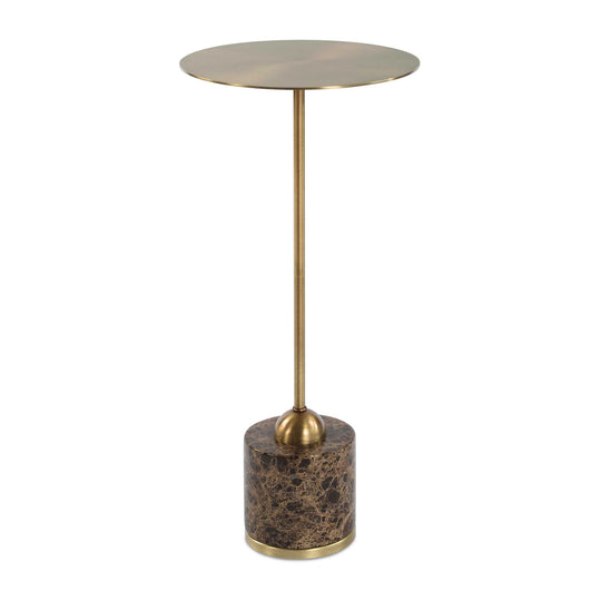 American Home Furniture Uttermost Verlin Brass Drink Table