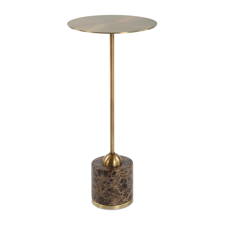 American Home Furniture Uttermost Verlin Brass Drink Table