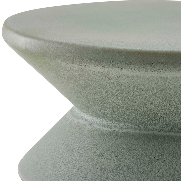 American Home Furniture Uttermost Imogene Seafoam Glaze Garden Stool