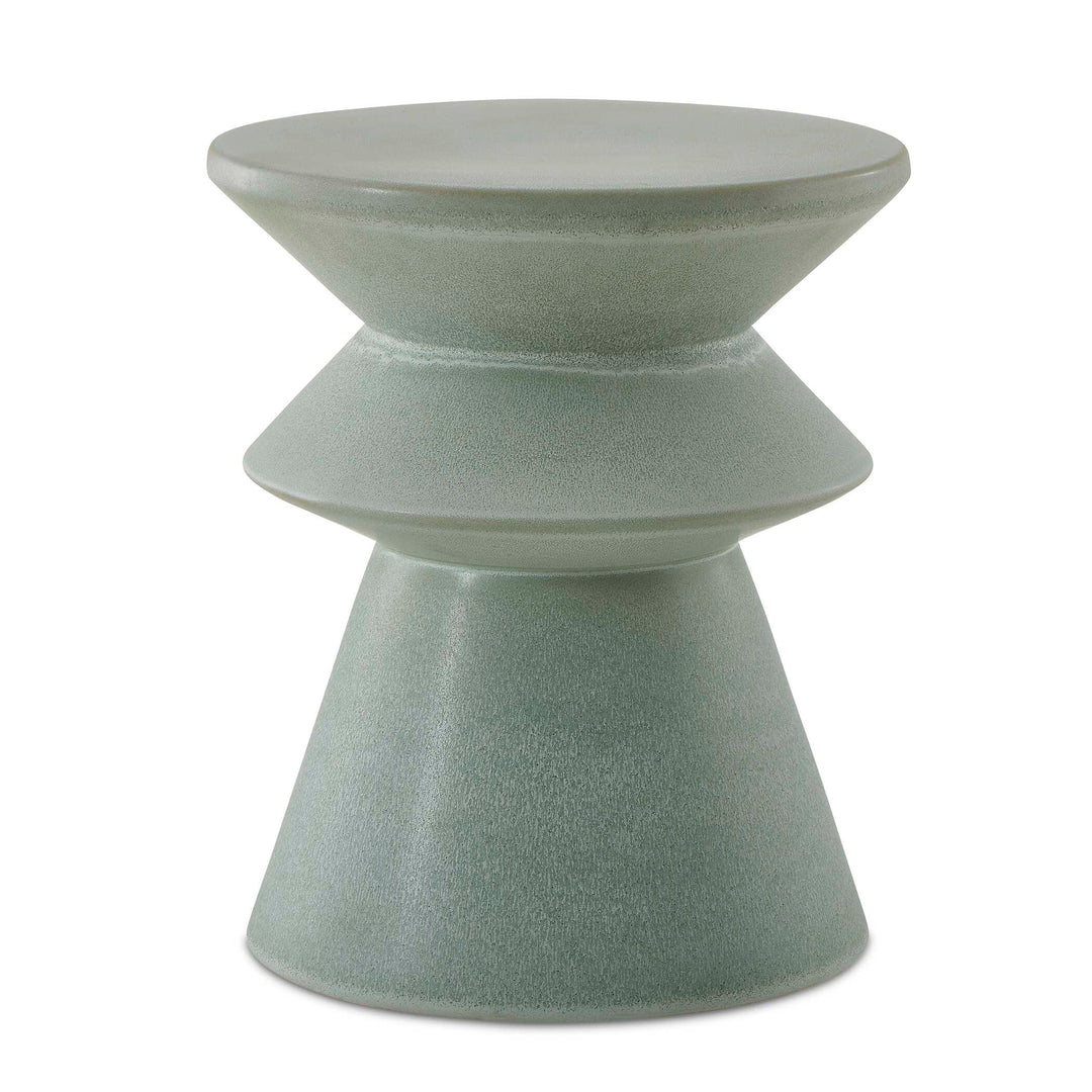 American Home Furniture Uttermost Imogene Seafoam Glaze Garden Stool