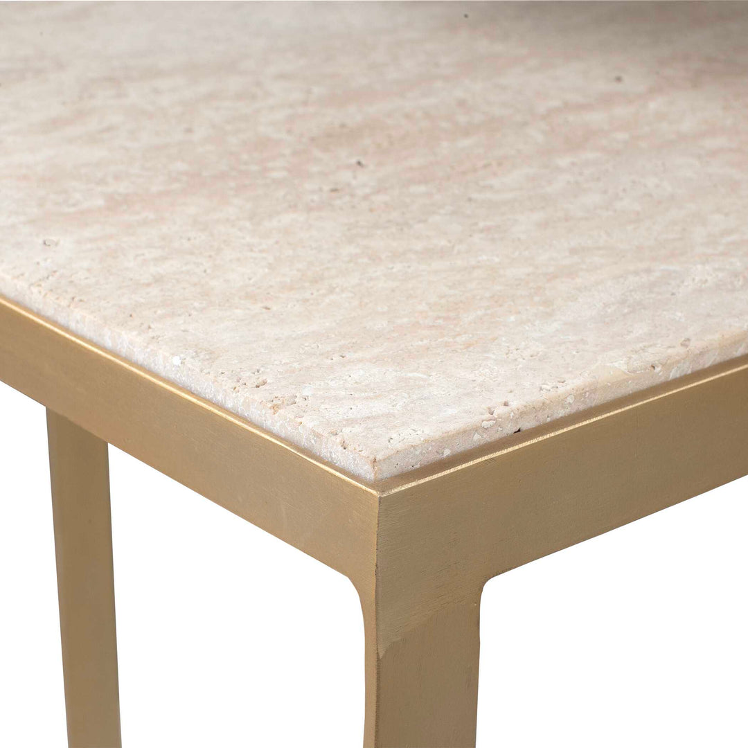 Lindon Travertine Nesting Tables Set of 2