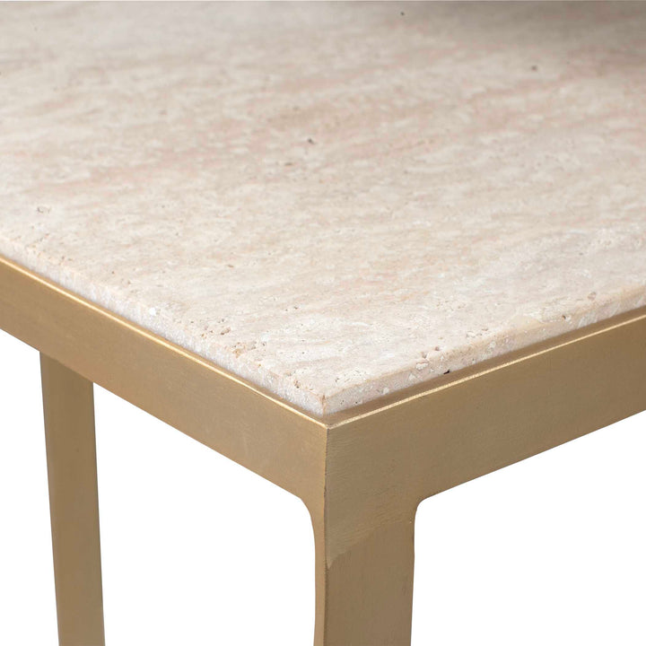 Lindon Travertine Nesting Tables Set of 2