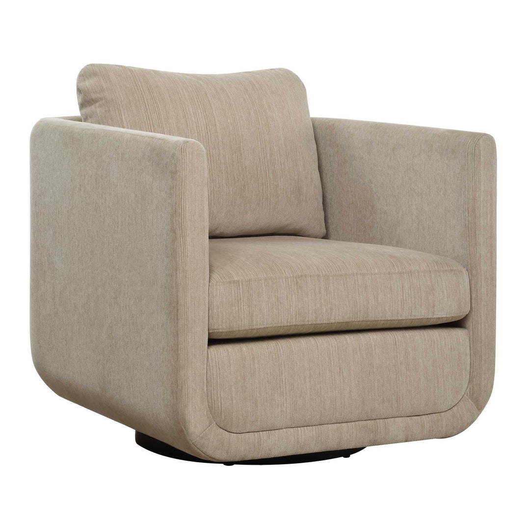 American Home Furniture Uttermost Abound Porcelain Swivel Chair