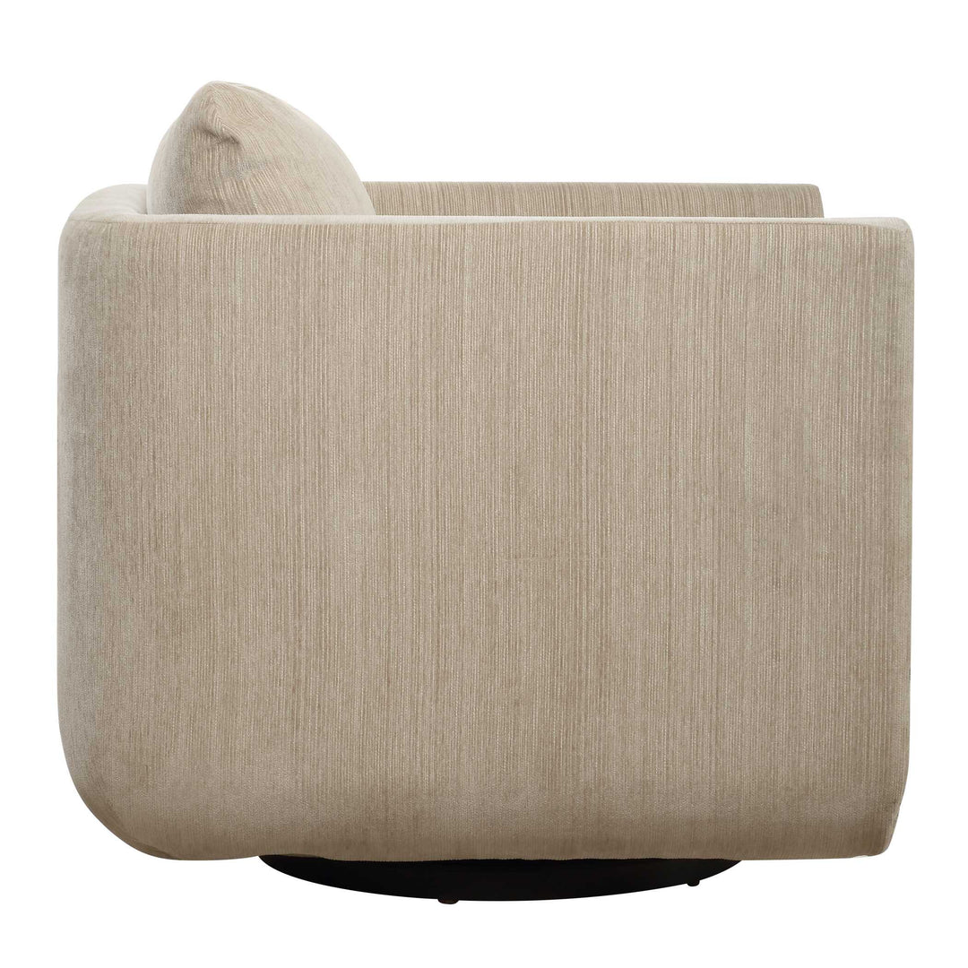 American Home Furniture Uttermost Abound Porcelain Swivel Chair