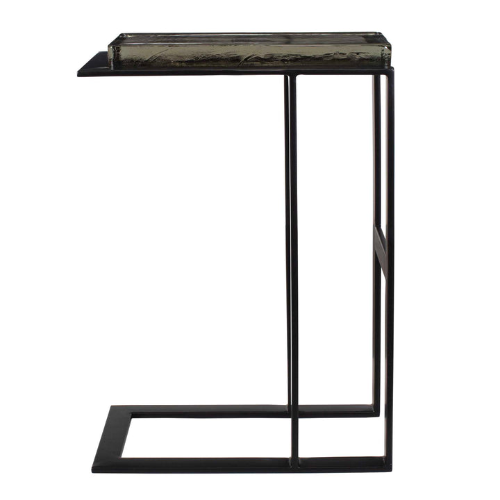American Home Furniture Uttermost Soma Black Accent Table