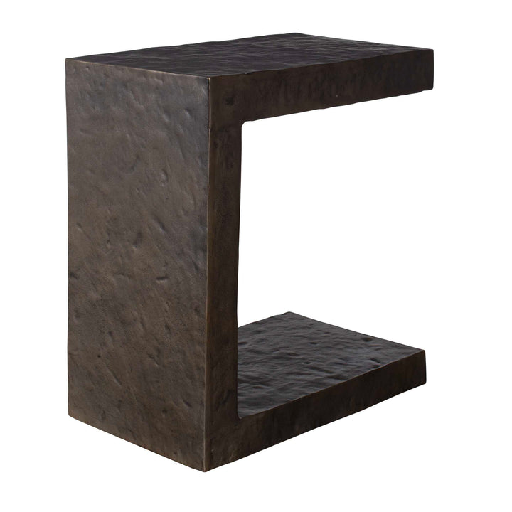 American Home Furniture Uttermost Obra Bronze Outdoor Side Table