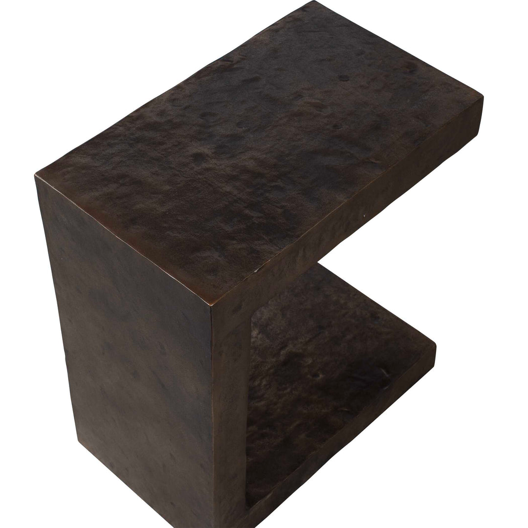 American Home Furniture Uttermost Obra Bronze Outdoor Side Table
