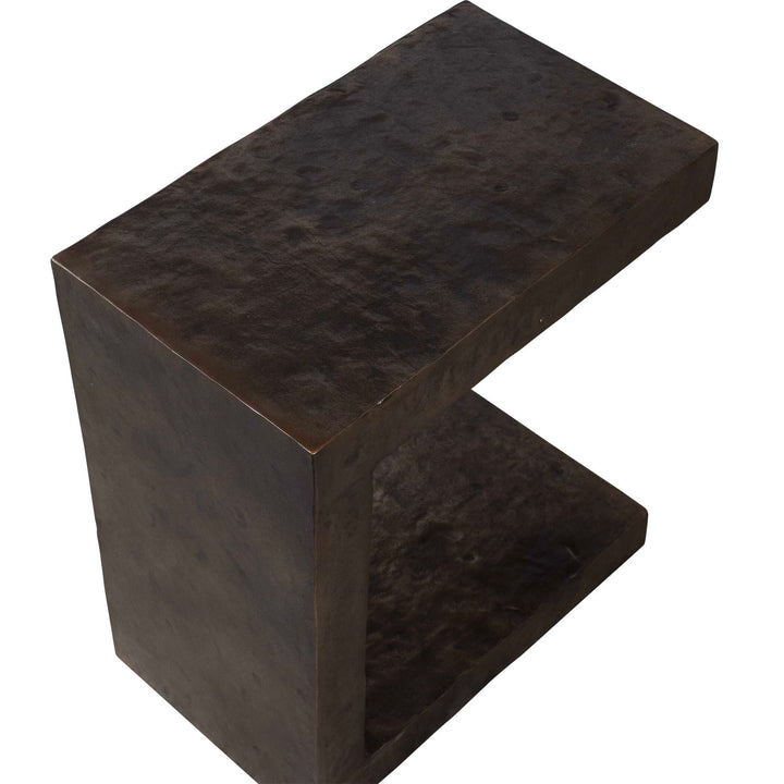 American Home Furniture Uttermost Obra Bronze Outdoor Side Table