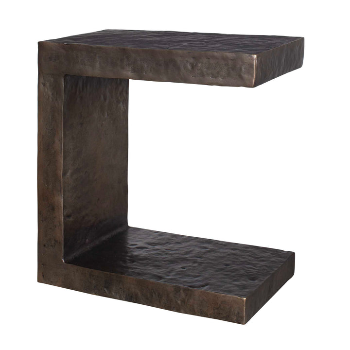 American Home Furniture Uttermost Obra Bronze Outdoor Side Table