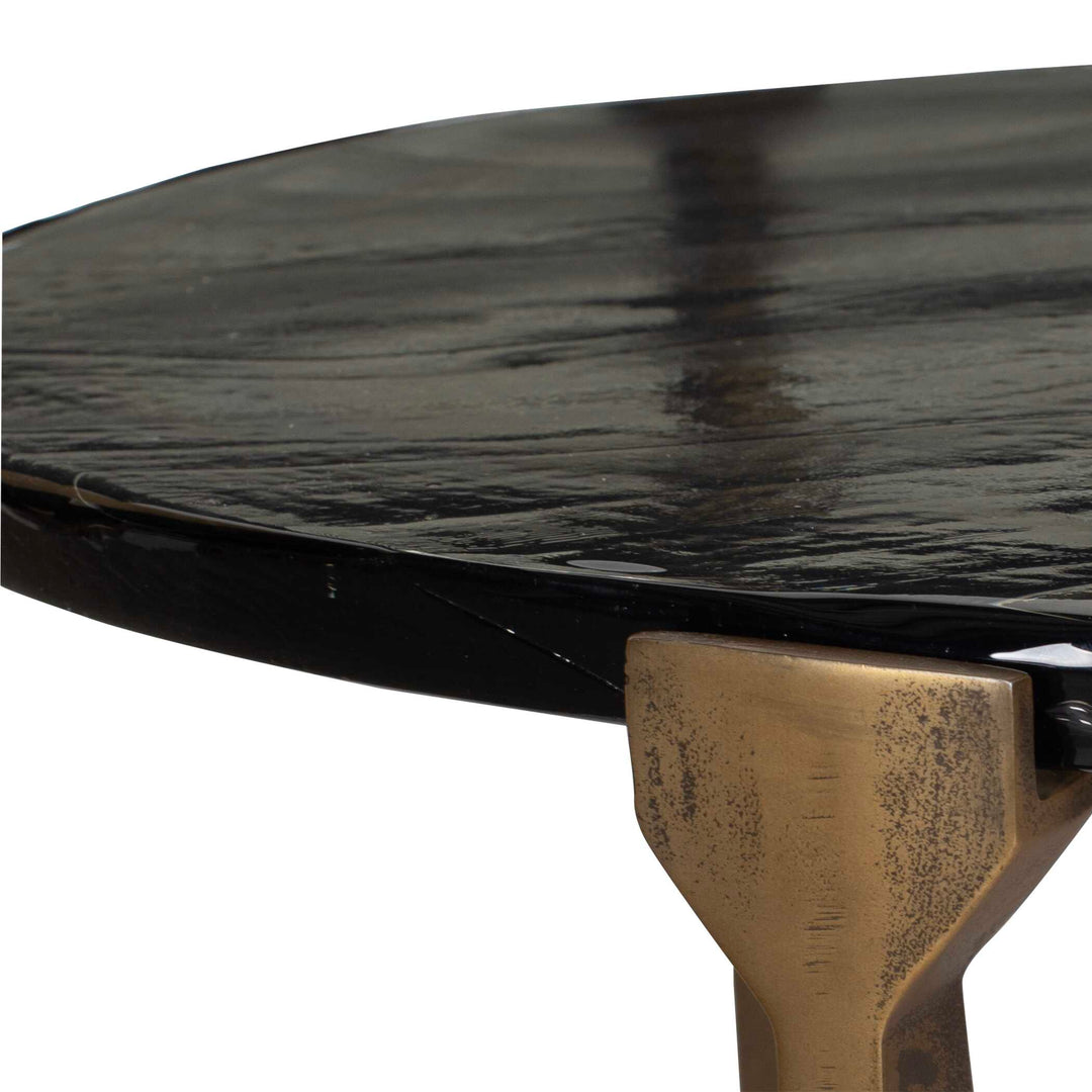 American Home Furniture Uttermost Bohdi Outdoor Brass Coffee Table