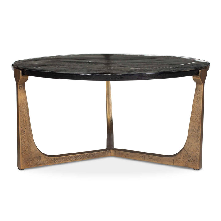American Home Furniture Uttermost Bohdi Outdoor Brass Coffee Table