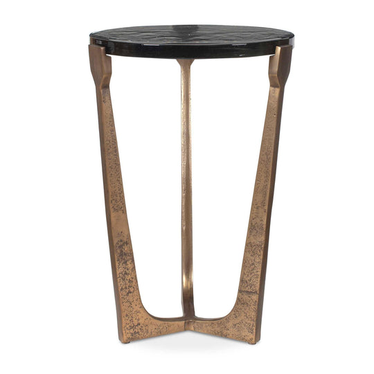 American Home Furniture Uttermost Bohdi Outdoor Brass Accent Table