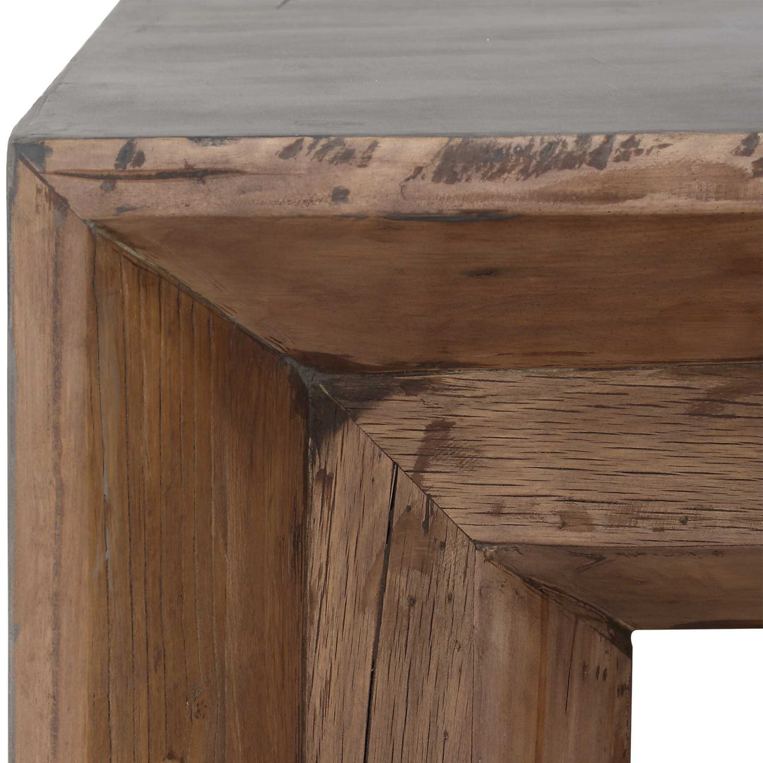 American Home Furniture Uttermost Vail Gray Elm Coffee Table
