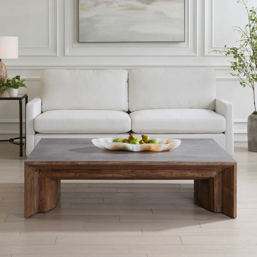 American Home Furniture Uttermost Vail Gray Elm Coffee Table