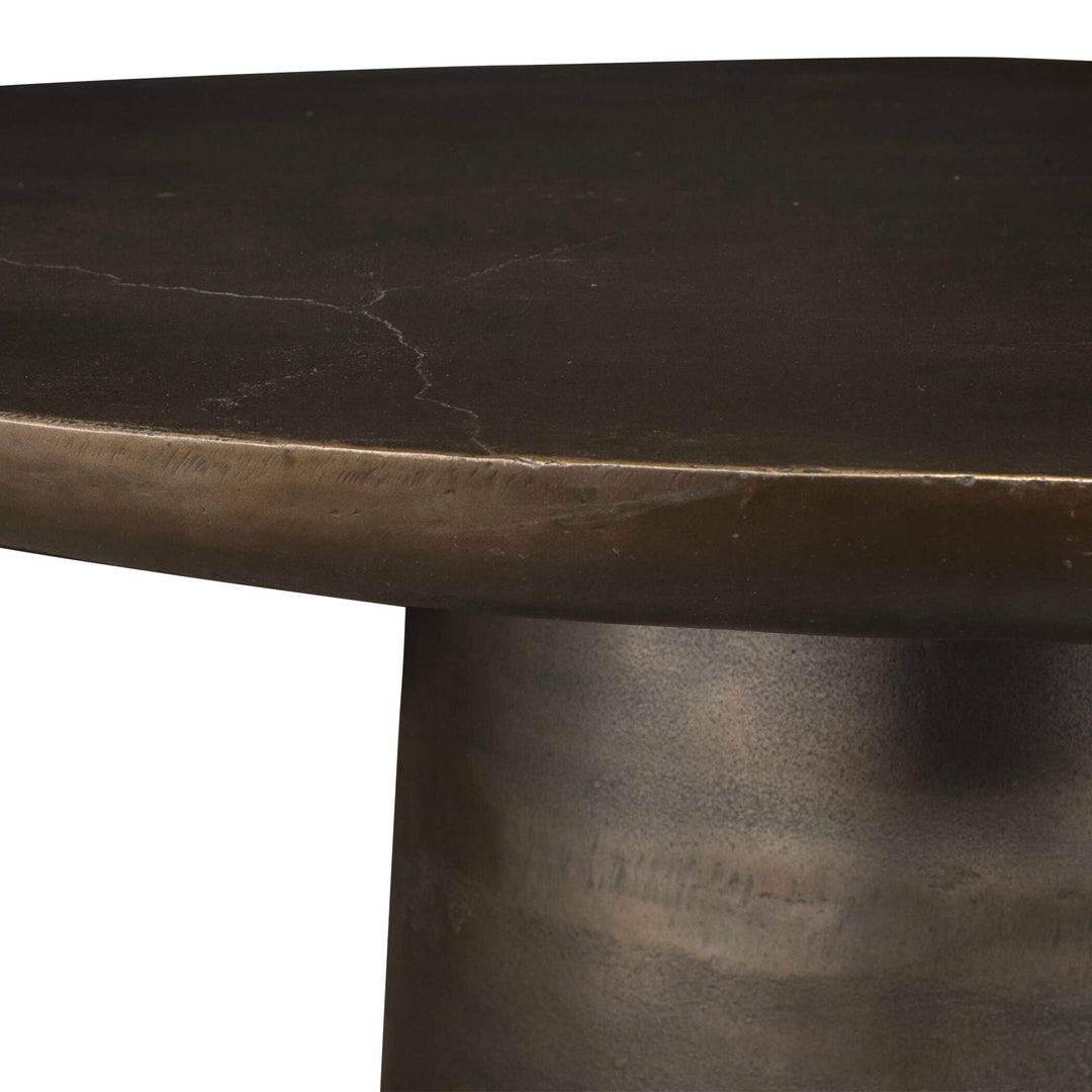 American Home Furniture Uttermost Madrone Golden Dark Bronze Outdoor Dining Table