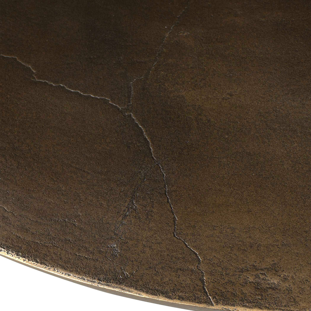 American Home Furniture Uttermost Madrone Golden Dark Bronze Outdoor Dining Table