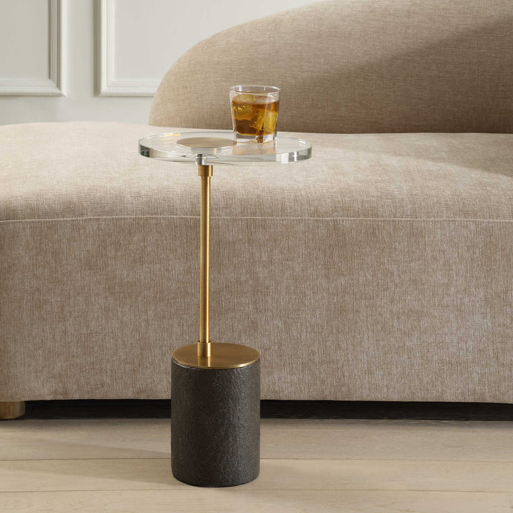 American Home Furniture Uttermost Kaufman Crystal Accent Table