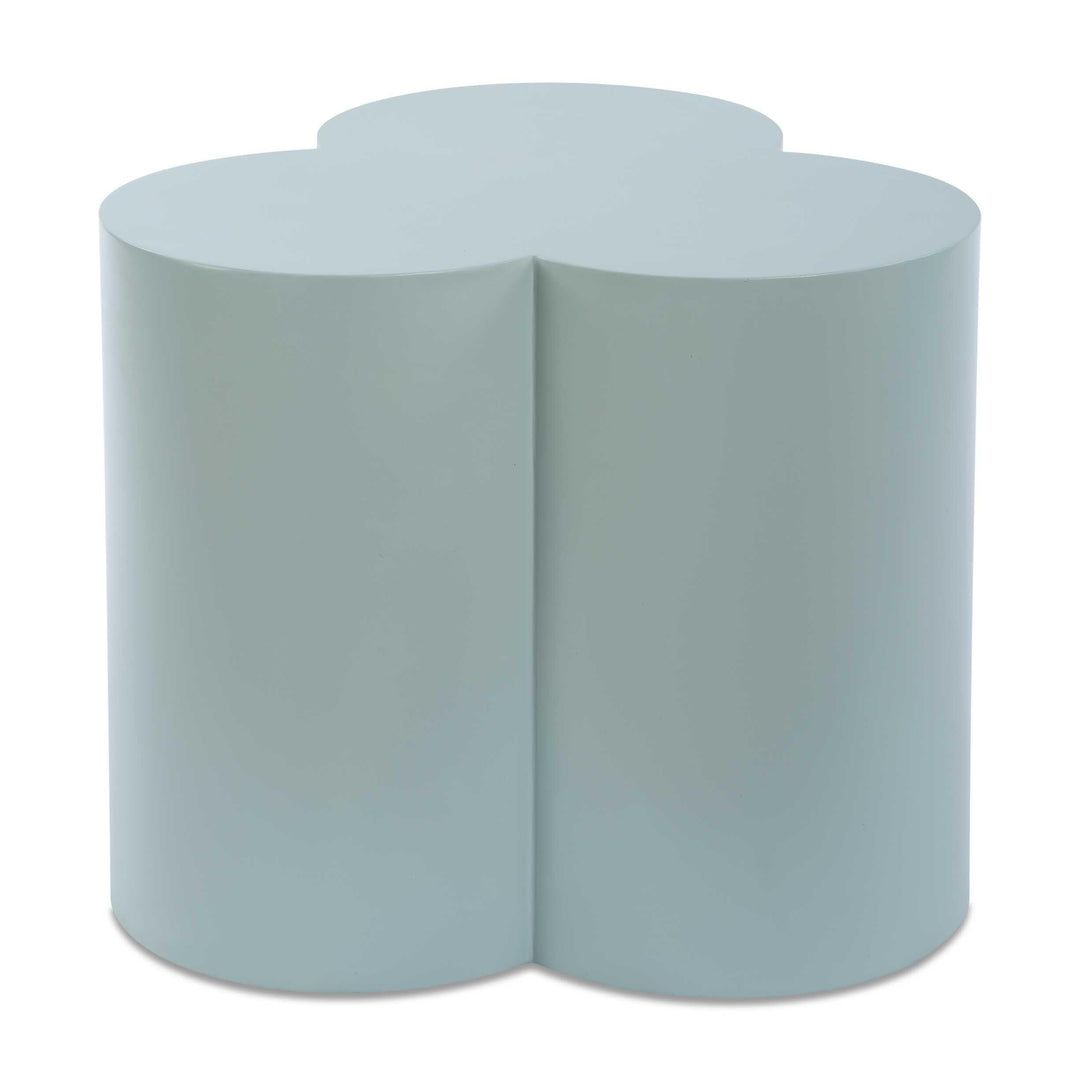 Beven Outdoor Light Blue Accent Table - AmericanHomeFurniture