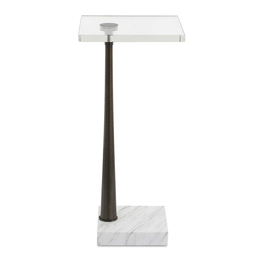 American Home Furniture Uttermost Pelton Marble Glass Drink Table