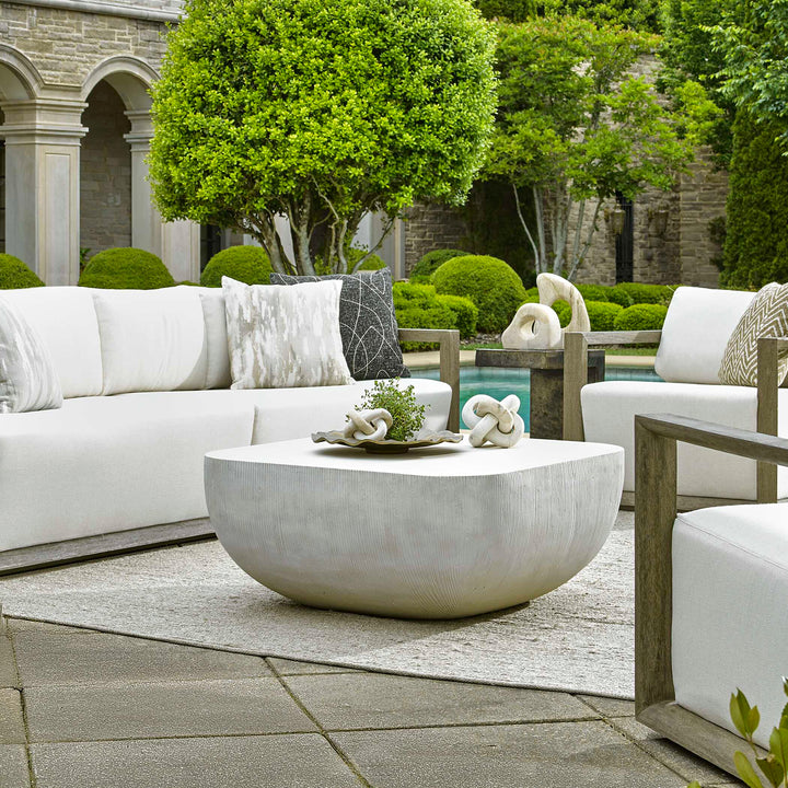 American Home Furniture Uttermost Alma Concrete Outdoor Coffee Table