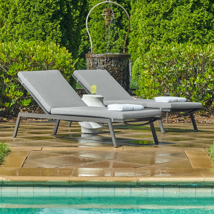 American Home Furniture Uttermost Bea Outdoor Pool Chaise