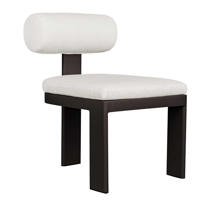 American Home Furniture Uttermost Bolster Back White Outdoor Dining Chair Set of 2