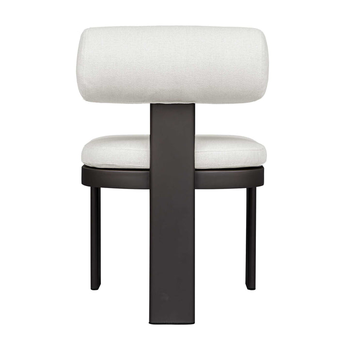 American Home Furniture Uttermost Bolster Back White Outdoor Dining Chair Set of 2