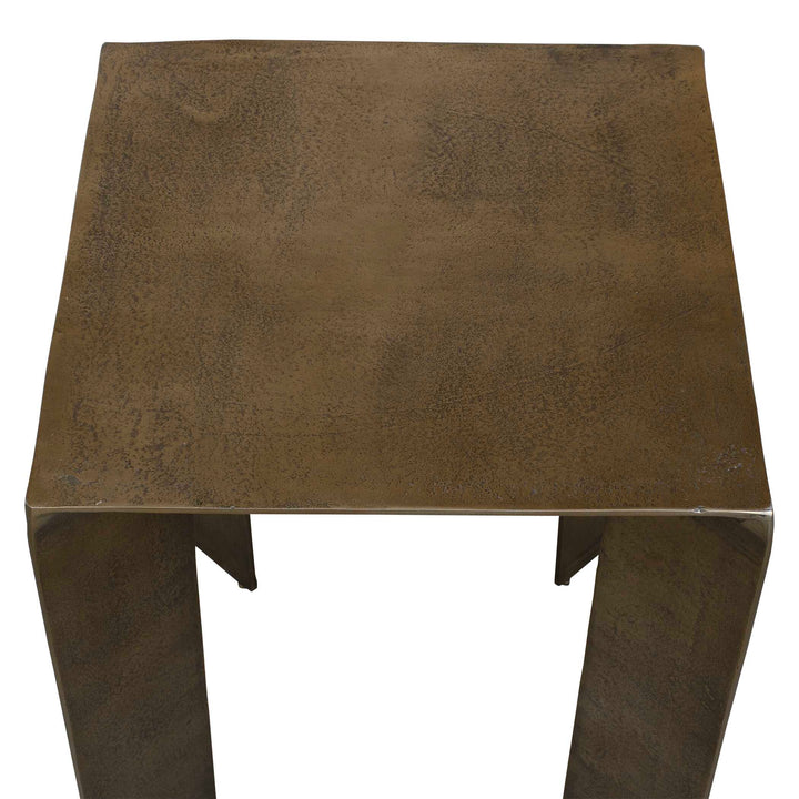 American Home Furniture Uttermost Reade Brass Outdoor Accent Table