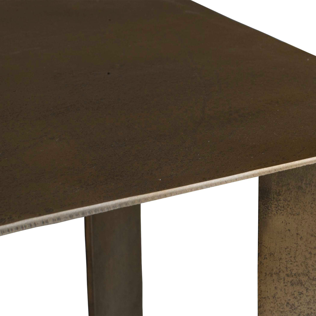 American Home Furniture Uttermost Reade Brass Outdoor Accent Table
