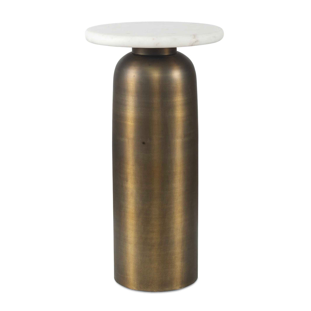 Reiss Marble & Brass Drink Table