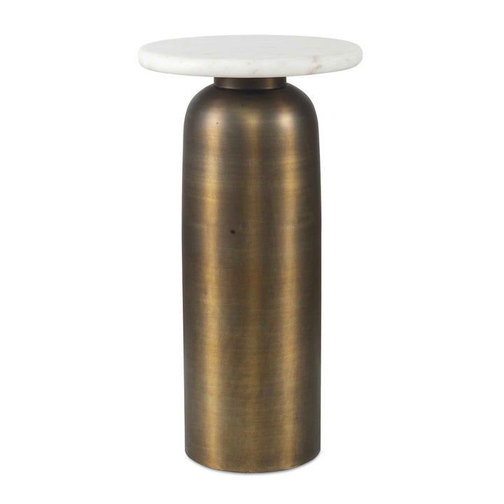 Reiss Marble & Brass Drink Table