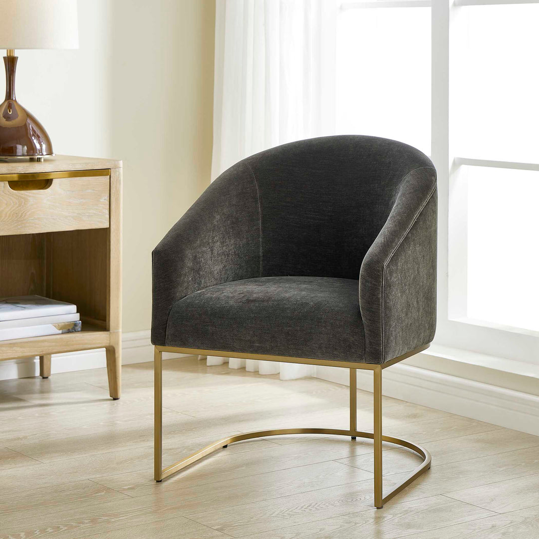 American Home Furniture Uttermost Hanni Charcoal Dining Chair Set of 2