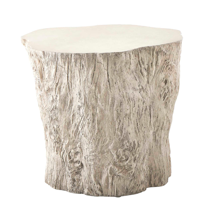 American Home Furniture Uttermost Oakmont White Outdoor Side Table