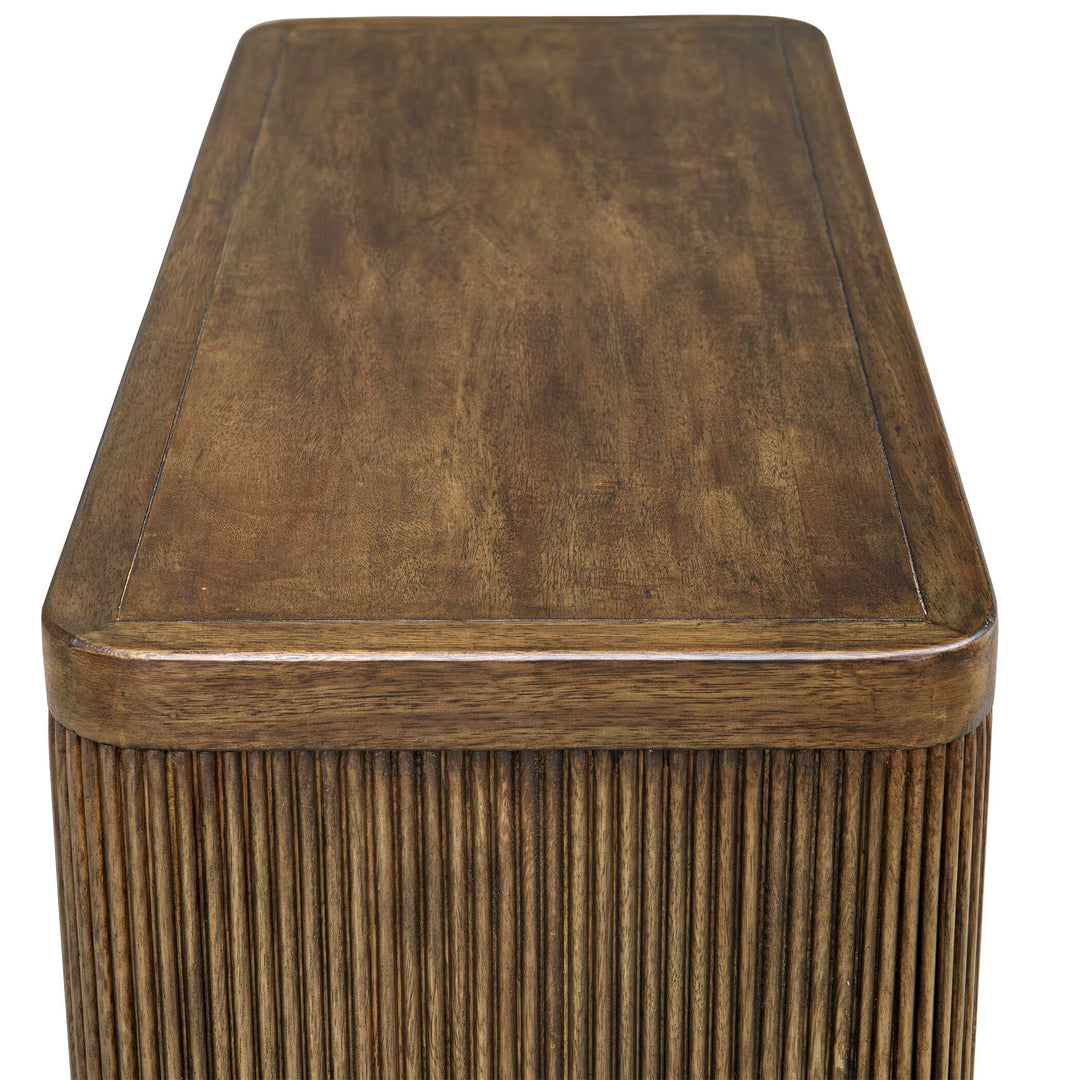Pinstripe Tambour 2 Door Cabinet