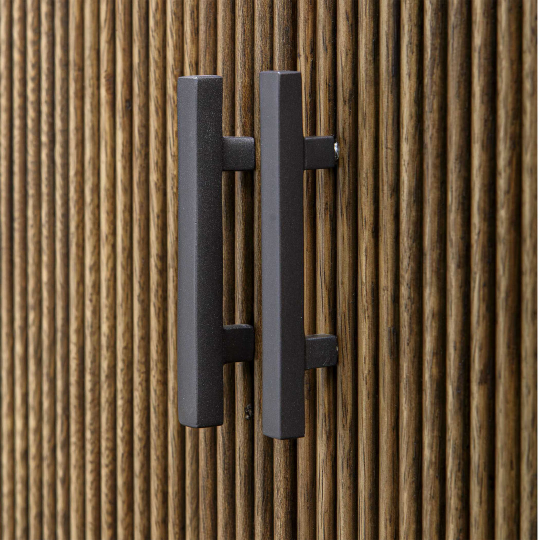 Pinstripe Tambour 2 Door Cabinet