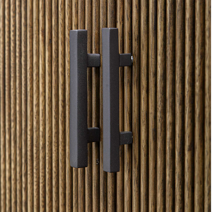 Pinstripe Tambour 2 Door Cabinet