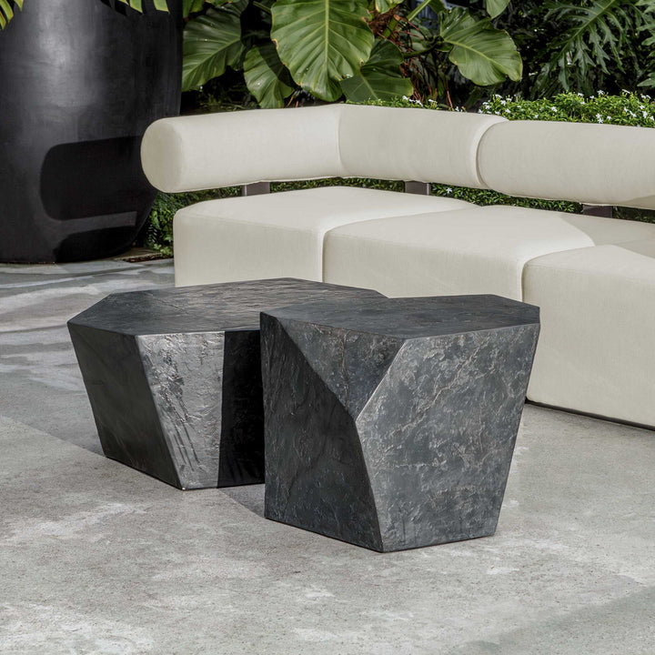 American Home Furniture Uttermost Bolster Back White Armless Outdoor Sofa