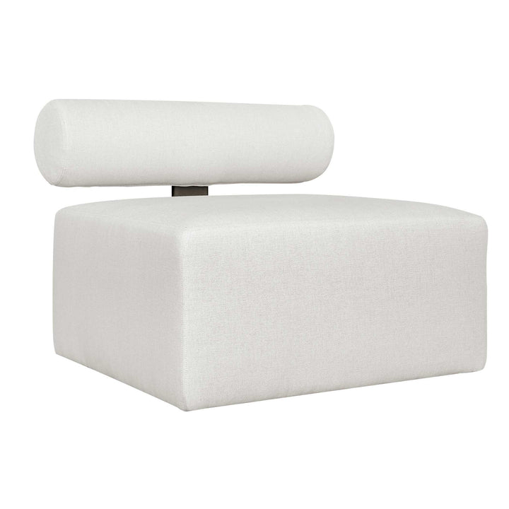 American Home Furniture Uttermost Bolster Back White Armless Outdoor Sofa