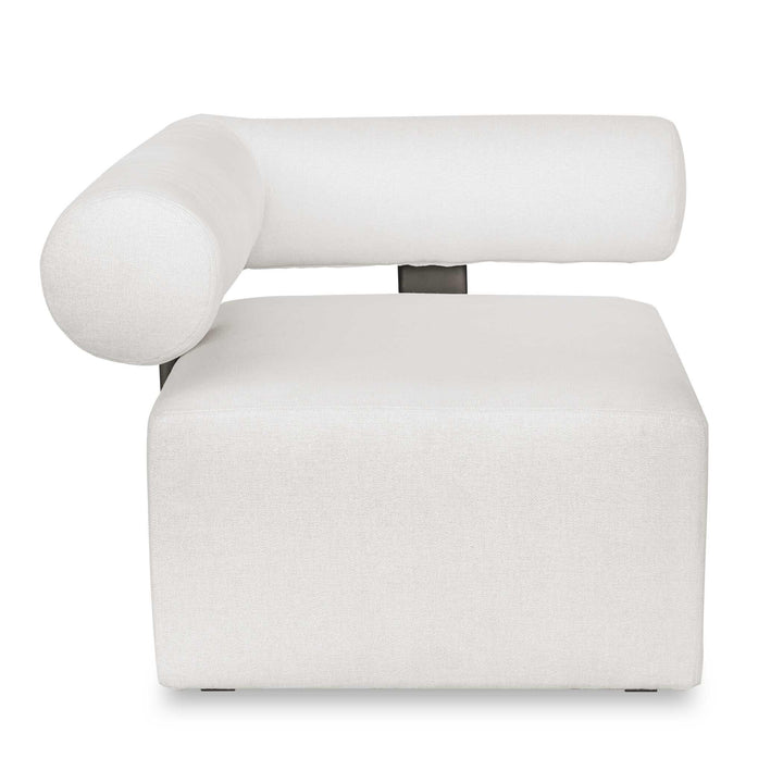 American Home Furniture Uttermost Bolster Back White Outdoor Corner Sofa