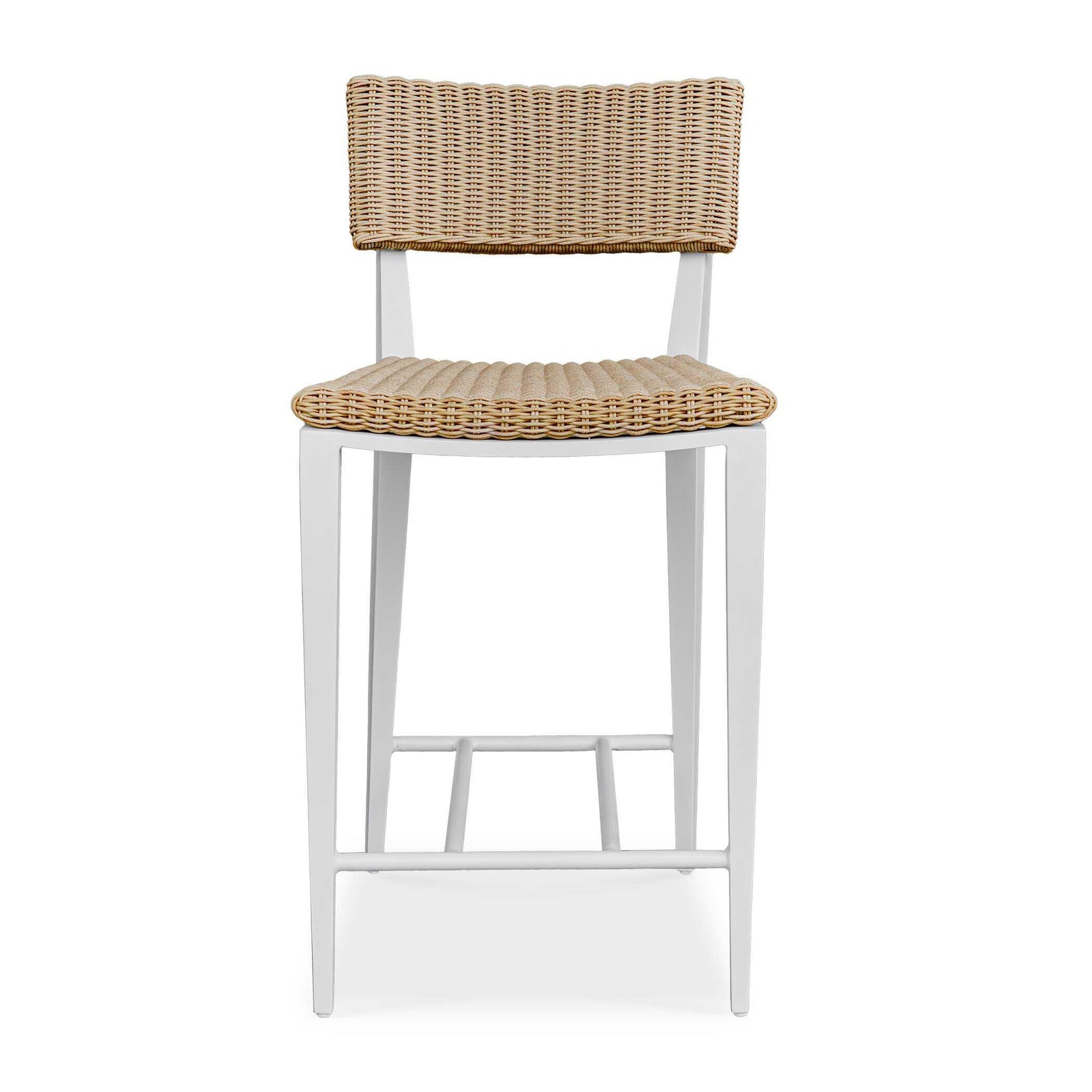 American Home Furniture Uttermost Calbas White Outdoor Counter Stool