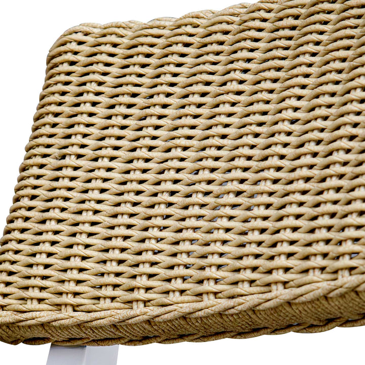 American Home Furniture Uttermost Calbas White Outdoor Bar Stool