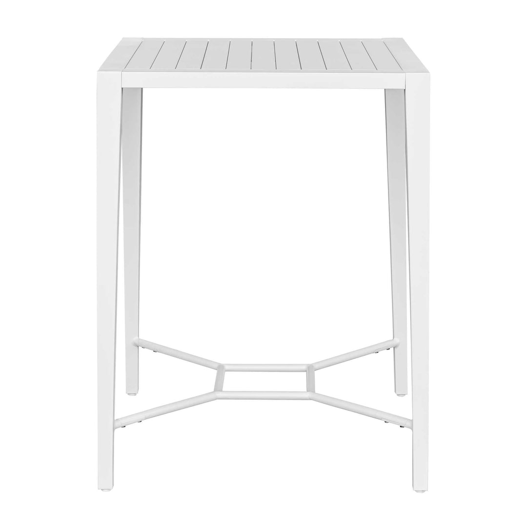 American Home Furniture Uttermost Montellano White Outdoor Bar Table
