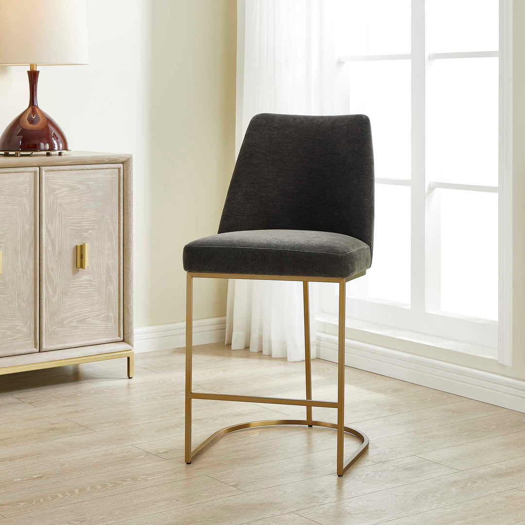 Hanni Charcoal Counter Stool
