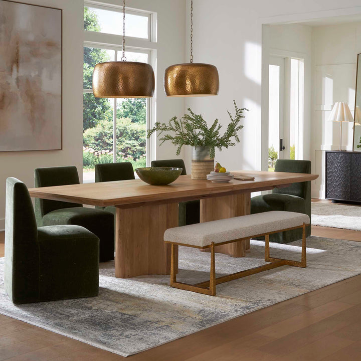 Moro Armless Moss Dining Chair