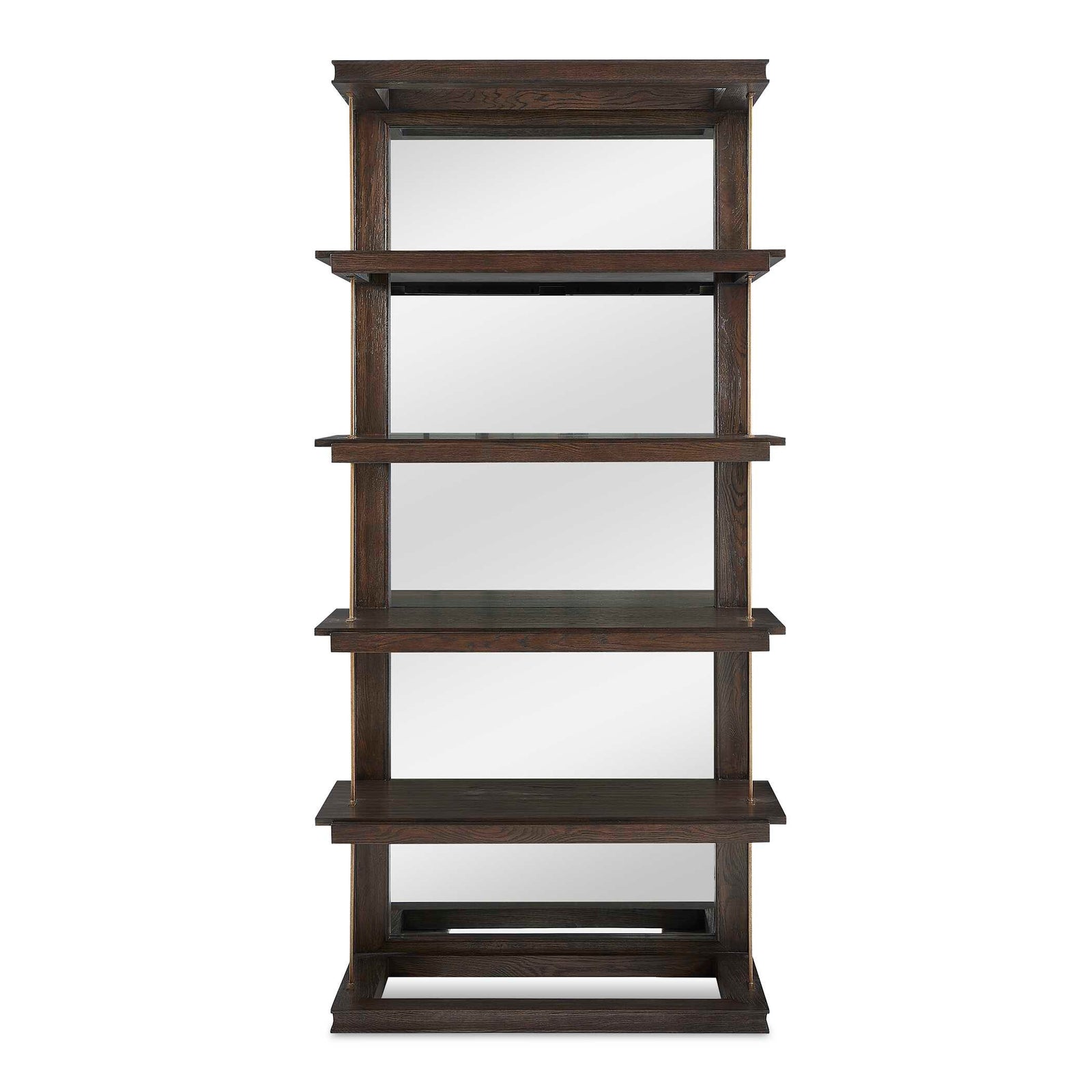 American Home Furniture Uttermost Kai Dark Walnut Etagere