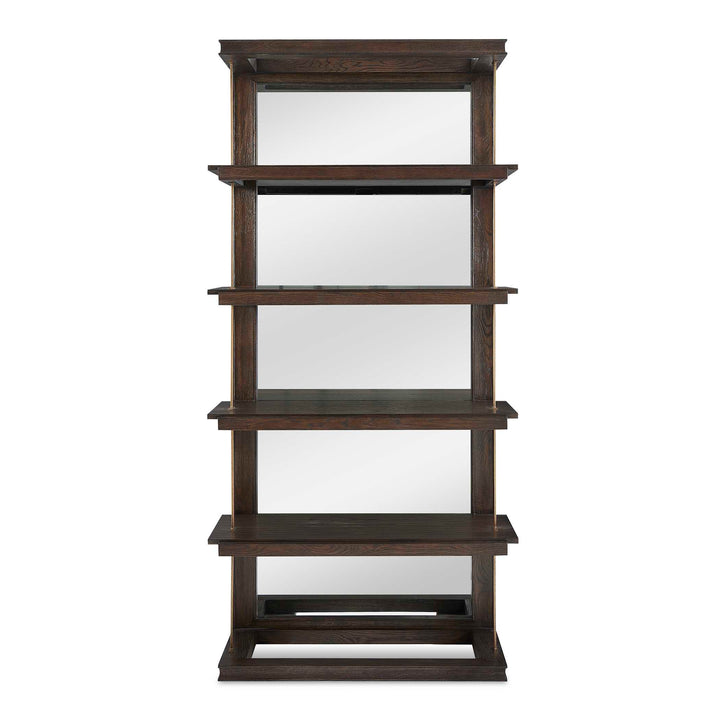 American Home Furniture Uttermost Kai Dark Walnut Etagere