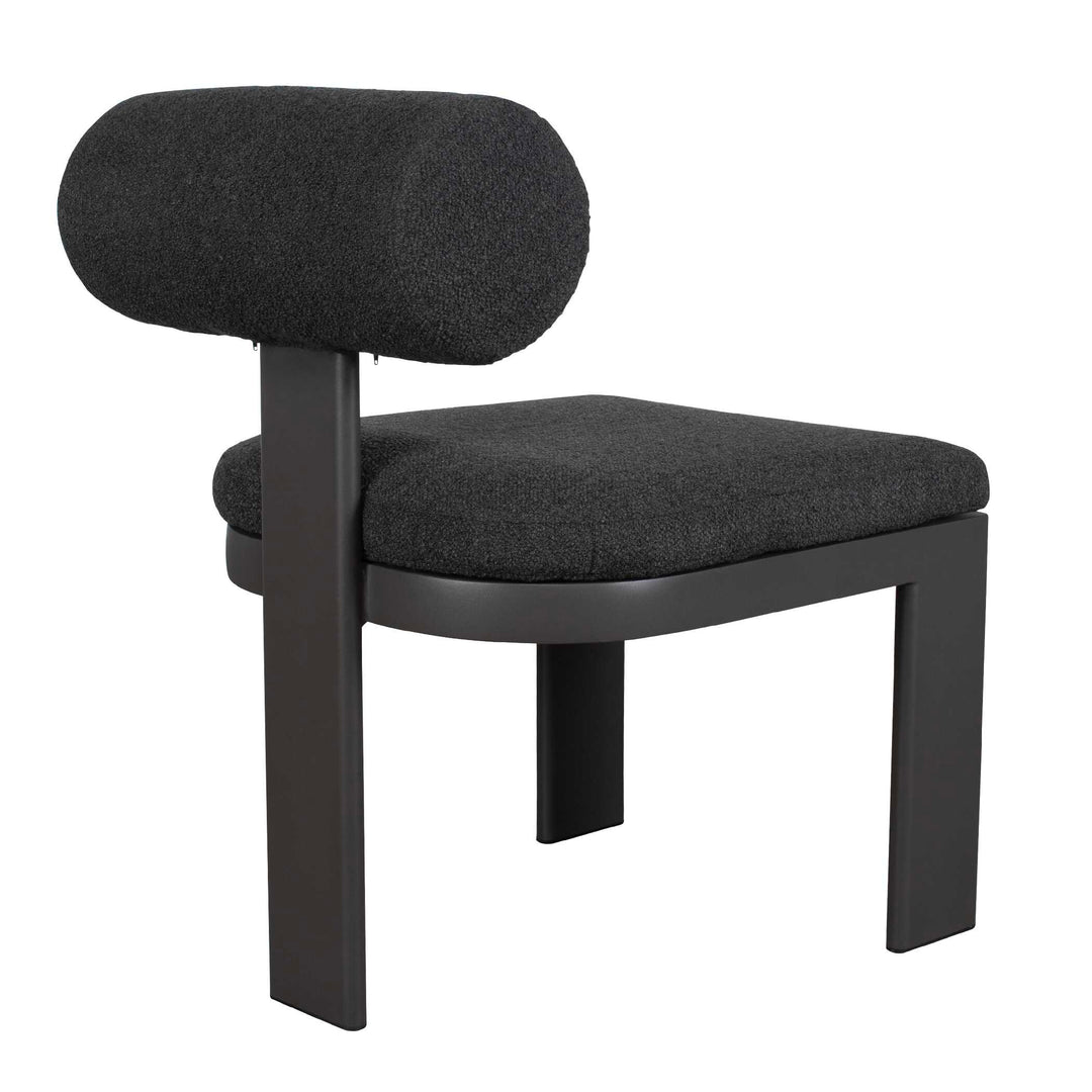 American Home Furniture Uttermost Bolster Back Charcoal Outdoor Dining Chair Set of 2