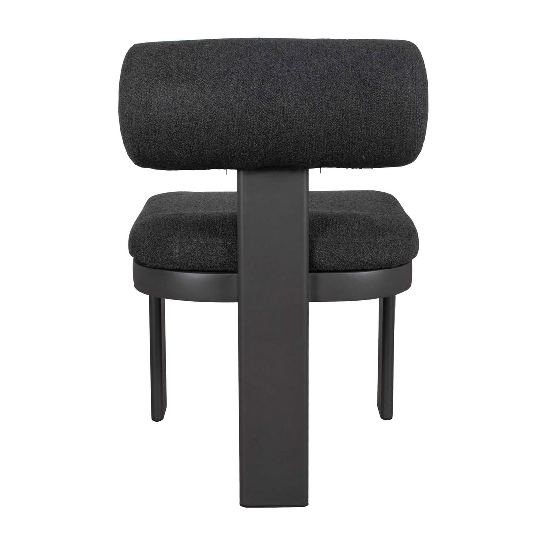American Home Furniture Uttermost Bolster Back Charcoal Outdoor Dining Chair Set of 2