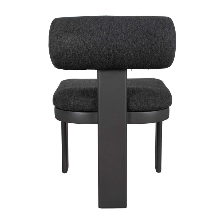 American Home Furniture Uttermost Bolster Back Charcoal Outdoor Dining Chair Set of 2
